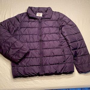 Place girls purple puffer jacket. Size XXL. Like new.